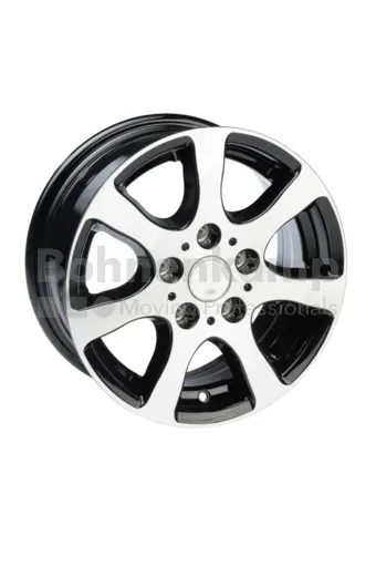 Rim 6 J x 14 H2, External Valve, Black Glossy