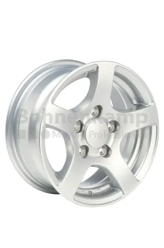 Rim 5.5 J x 14 H2, External Valve, aluminium, Silver